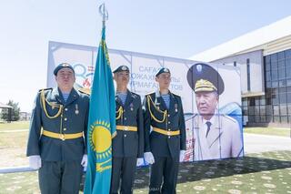 В области Жетісу одной из улиц Талдыкоргана присвоено имя Героя Советского Союза Сагадата Нурмаганбетова