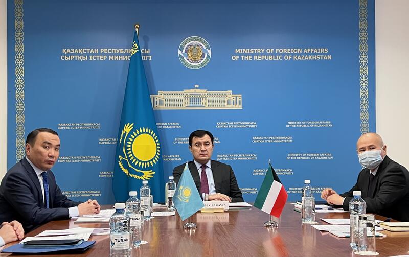 О 1-м раунде политических консультаций между внешнеполитическими ведомствами Казахстана и Кувейта