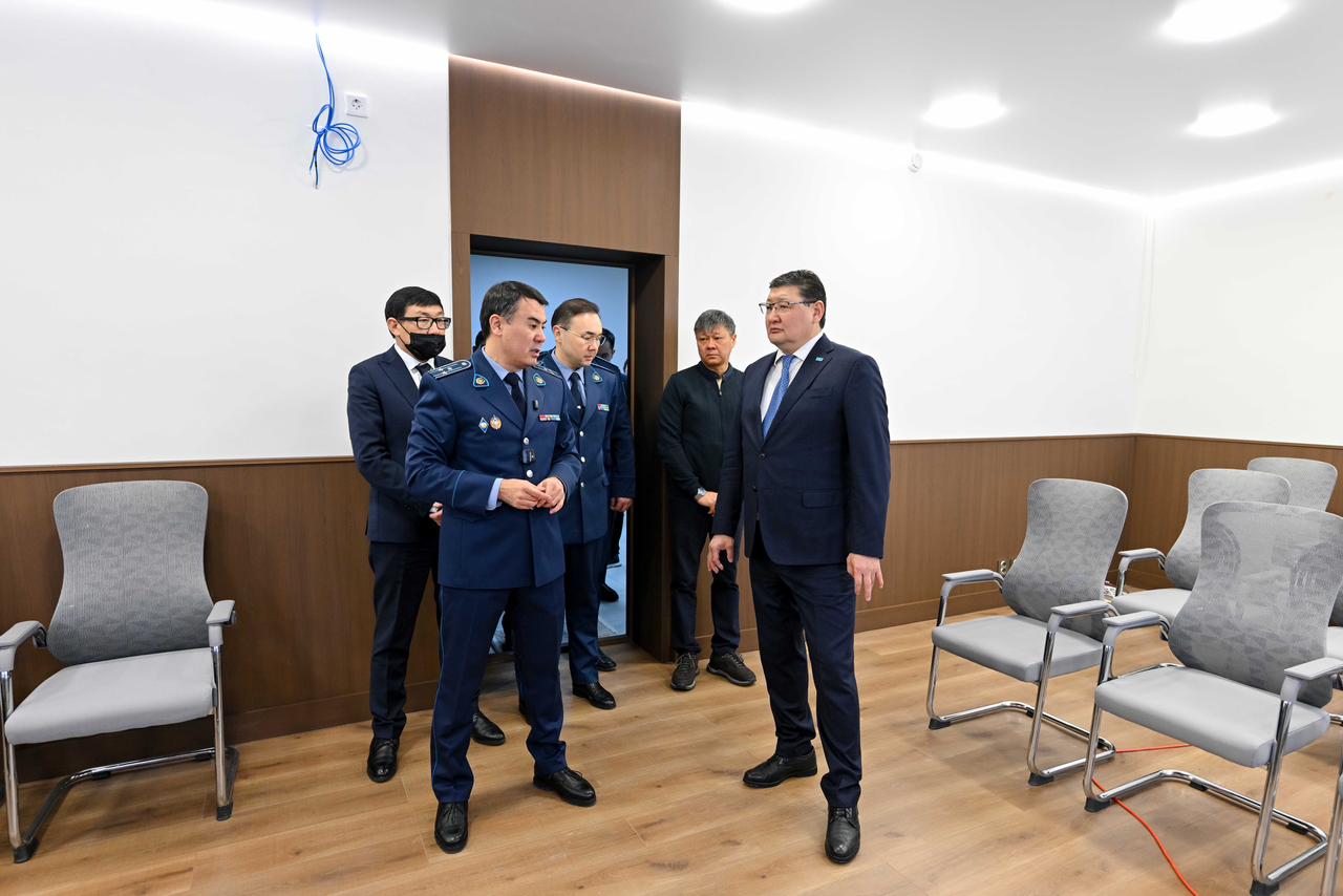 Аким области посетил объекты Департамента полиции
