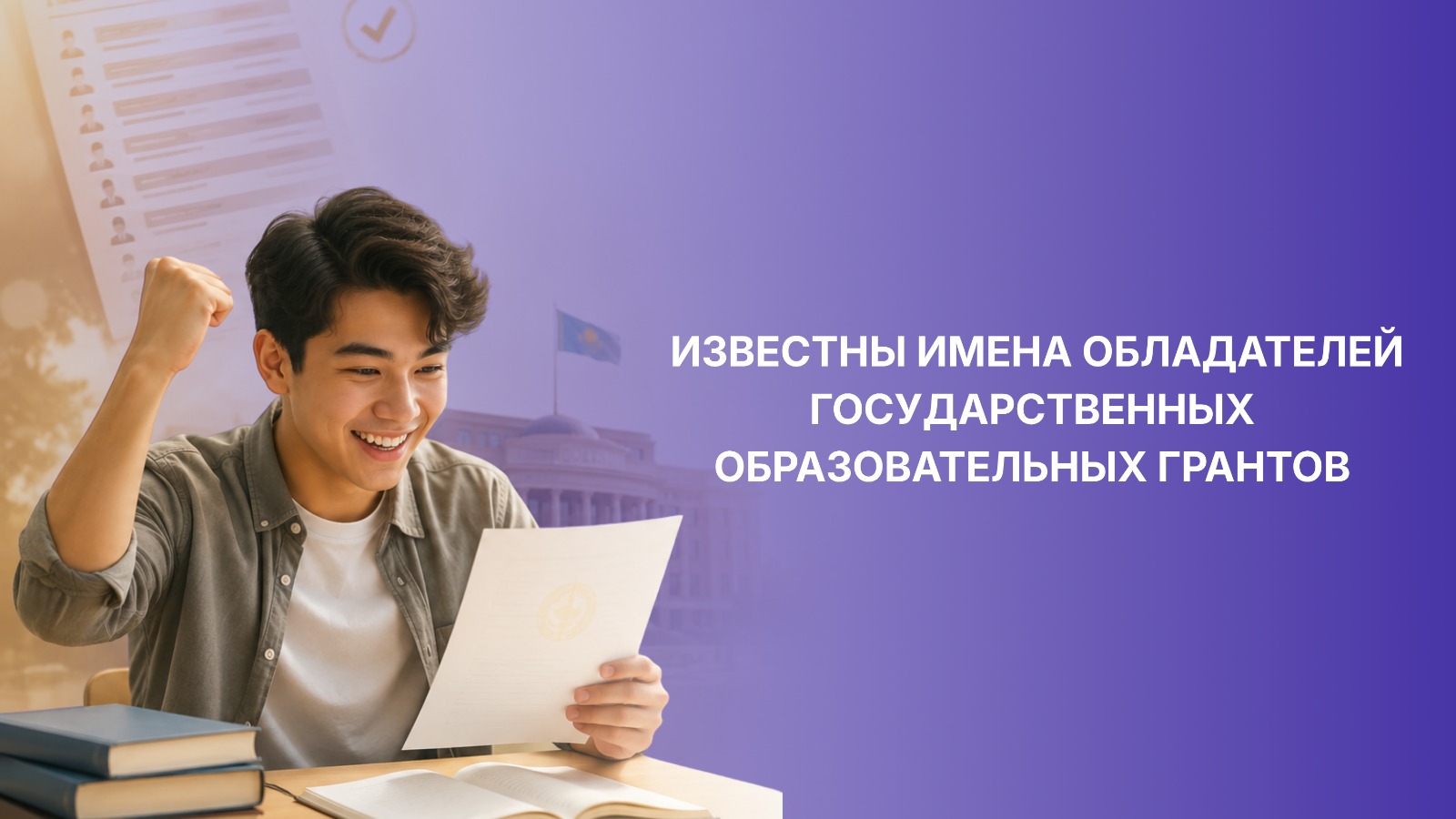 ИЗВЕСТНЫ ИМЕНА ОБЛАДАТЕЛЕЙ ГОСУДАРСТВЕННЫХ ОБРАЗОВАТЕЛЬНЫХ ГРАНТОВ