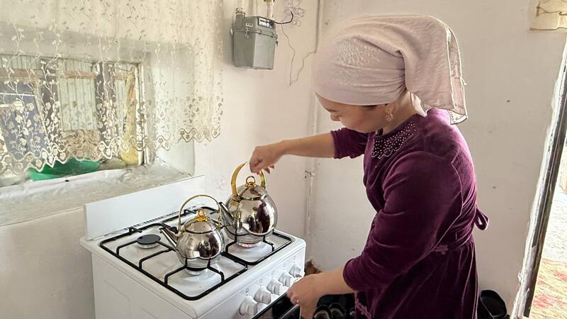 В село Оймауыт дали газ