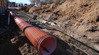 В селе Доскей Бухар-Жырауского района завершают реконструкцию канализационных сетей