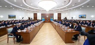 Под председательством Президента Касым-Жомарта Токаева началось расширенное заседание правительства.