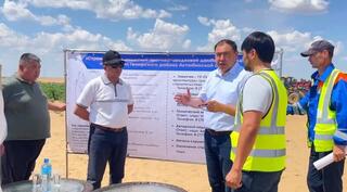 Начался капитальный ремонт дамбы в селе Копа Темирского района
