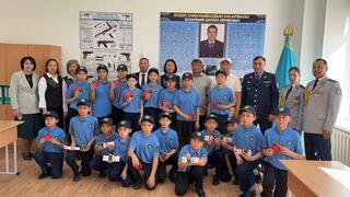 Кабинет открыли в честь погибшего героя-полицейского Дархана Базарбаева