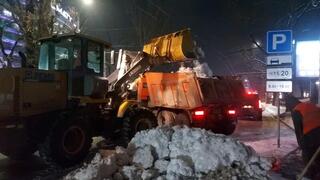 В Алматы вывезено 2820 рейсов самосвалов снега