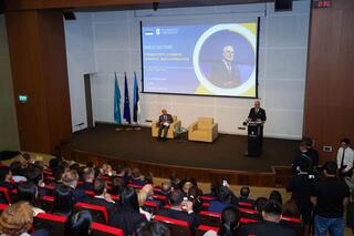 Президент Эстонии провел лекцию для студентов Nazarbayev University