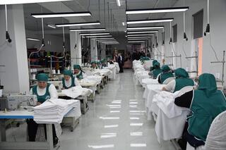 ТУРКЕСТАН: В СУЗАКСКОМ РАЙОНЕ ЗАПУЩЕН НОВЫЙ ШВЕЙНЫЙ ЦЕХ