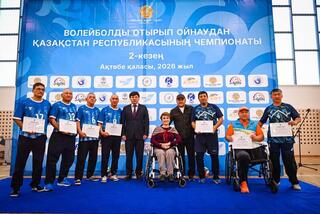 В Актобе проходит второй этап чемпионата Республики Казахстан по сидячему волейболу
