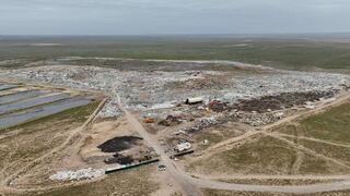 На территории полигона в Конаеве началось строительство водного резервуара