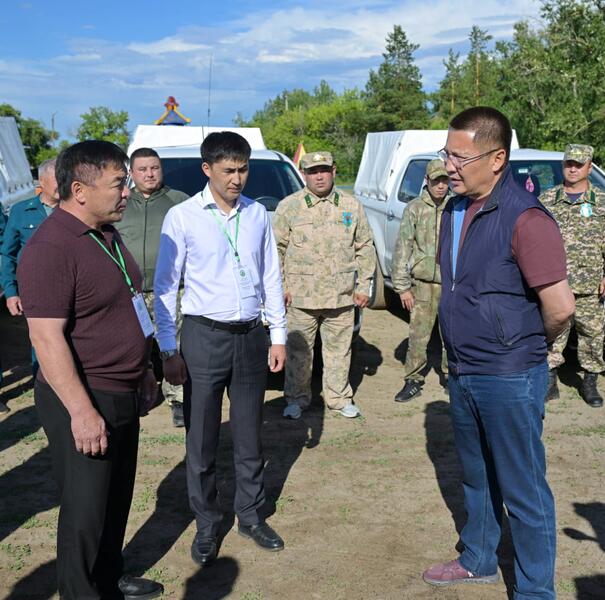 Аким Павлодарской области Асаин Байханов ознакомился с состоянием объектов лесного хозяйства и водоснабжения