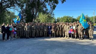 Сто километров заграждений возвели в зоне стихийного бедствия военнослужащие Гвардейского гарнизона