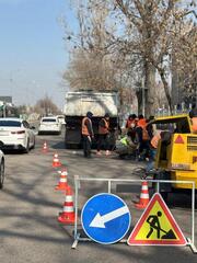 Алматинцев предупредили об ограничениях на пр. Назарбаева в связи с ремонтными работами