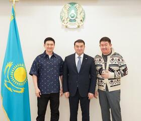 НУРАЛХАН КУШЕРОВ ПРИНЯЛ ПРОДЮСЕРА ЖАНАТА МУКАНОВА И ПЕВЦА ТОРЕГАЛИ ТОРЕАЛИ