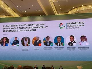 Вице-министр Кудайберген Арымбек принял участие в Самаркандском форуме по зеленой энергетике