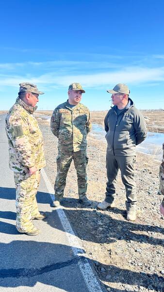 Аким области Асаин Байханов оценил паводковую ситуацию в Актогайском районе