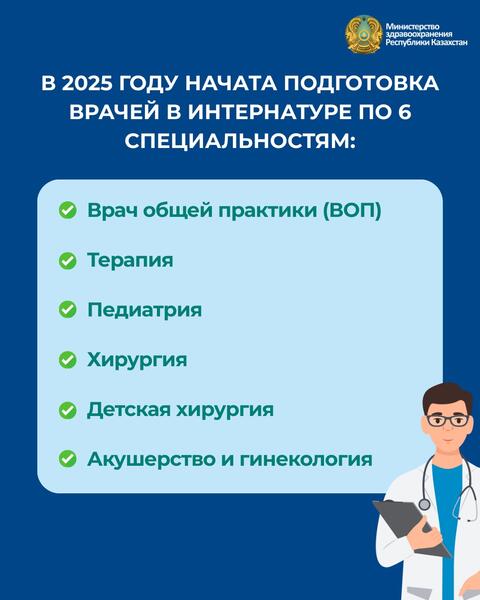 В КАЗАХСТАНЕ УСИЛИВАЕТСЯ ПОДГОТОВКА ВРАЧЕБНЫХ КАДРОВ ДЛЯ ПЕРВИЧНОГО ЗВЕНА ЗДРАВООХРАНЕНИЯ