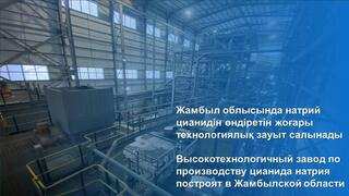Высокотехнологичный завод по производству цианида натрия построят в Жамбылской области
