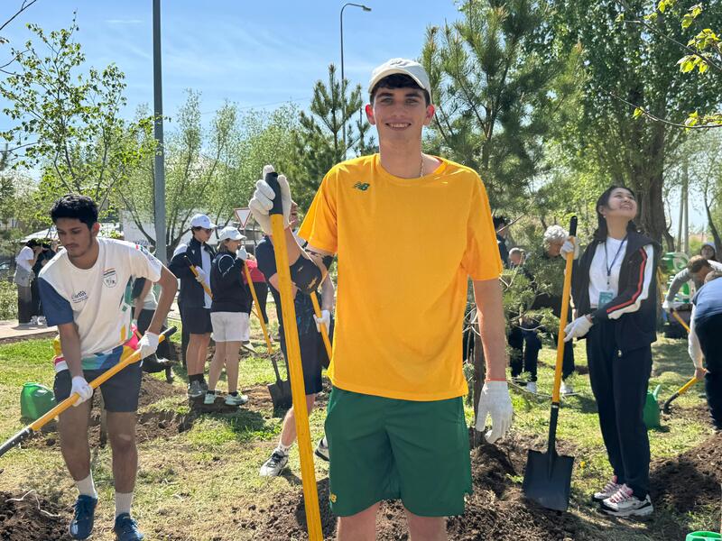 Экоакция в рамках Чемпионата мира VIRTUS: международные делегации высадили деревья в Астане