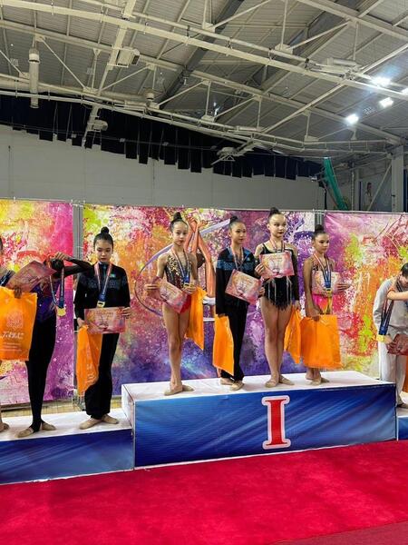 Столичные гимнастки завоевали 11 золотых медалей на чемпионате в Таразе