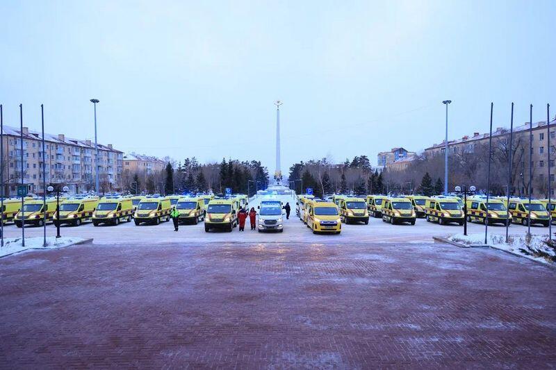 115 новых машин получила служба скорой помощи Карагандинской области