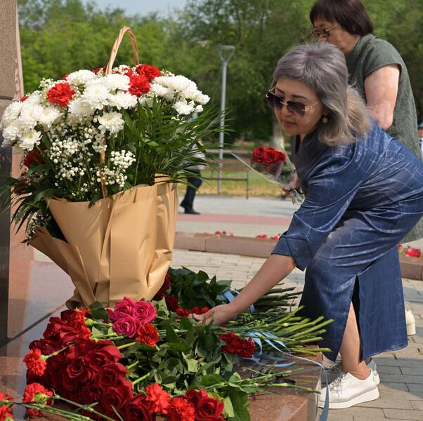Память полицейских, погибших при исполнении служебного долга, почтили в Павлодарской области