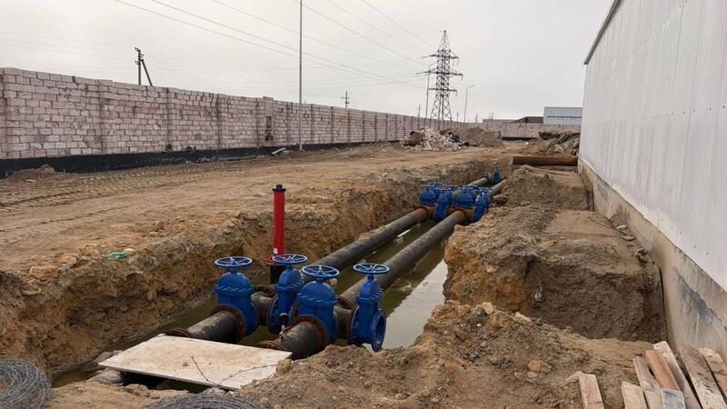 Нурдаулет Килыбай ознакомился со строительством водонасосной станции в сельском округе Атамекен