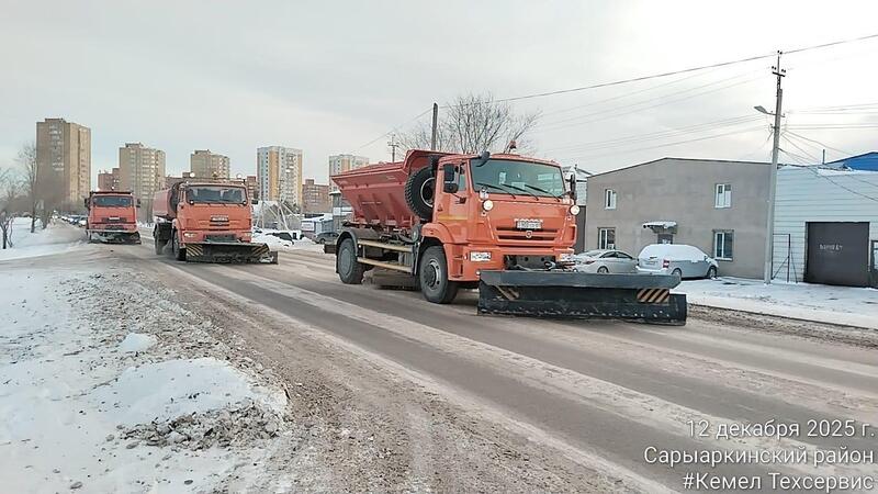 Более 3 000 дорожных рабочих задействованы в снегоуборочных работах в Астане