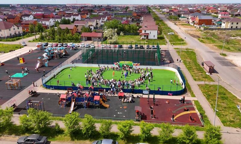 Более 40 дворов открыли в Астане в день защиты детей