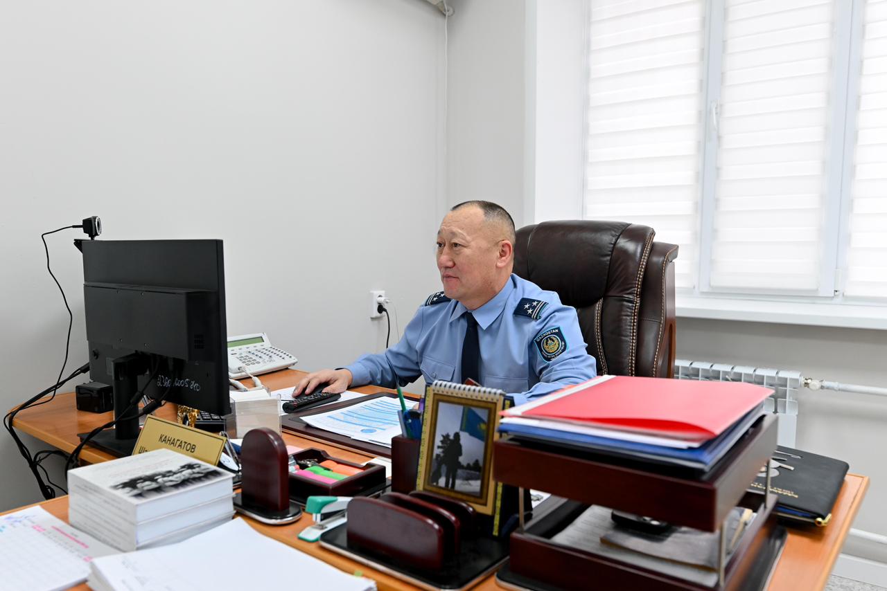 Аким области посетил объекты Департамента полиции