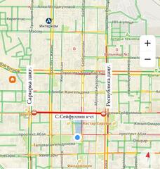 Участок улицы Сейфуллина временно закрыт на ремонт в Астане