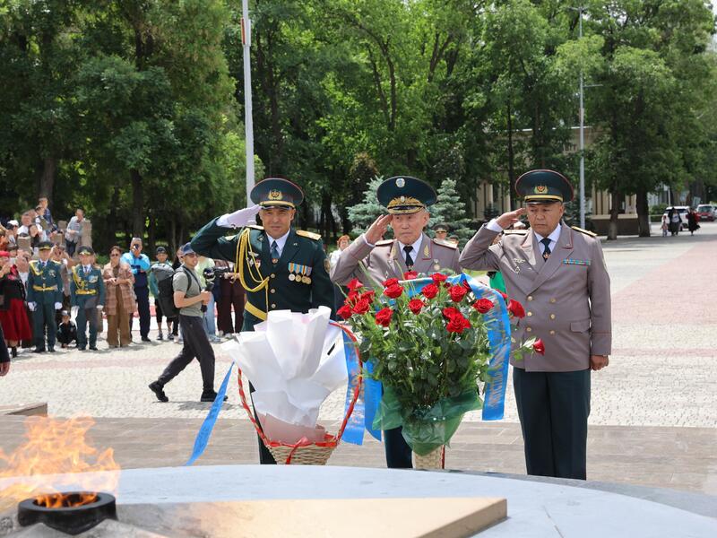 Новобранцы приняли военную присягу в Жамбылской области