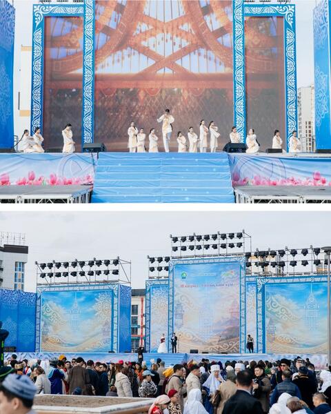 Около 5 000 атыраусцев вышли на праздничный парад в День национальной одежды