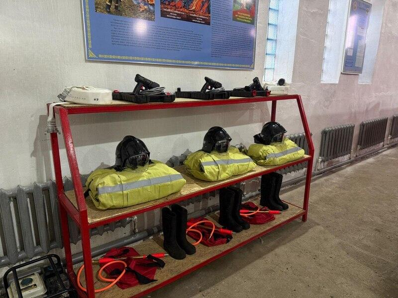 В селе Жұлдыз Осакаровского района открыт добровольный пожарный пункт