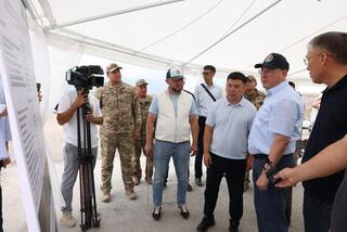В Тургене началось восстановление аварийного моста