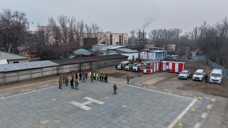 Вертодром для санитарной авиации: Чингис Аринов ознакомился с новой вертолётной площадкой в Алматы