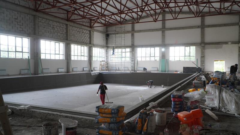 Аким области раскритиковал темпы строительства Дворца спорта в Щучинске