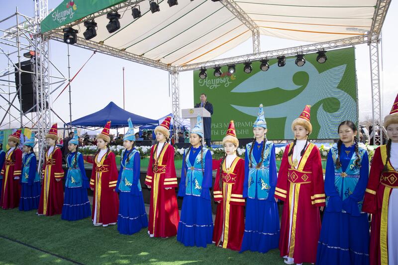 Аким области принял участие в праздновании Наурыза в Талгаре