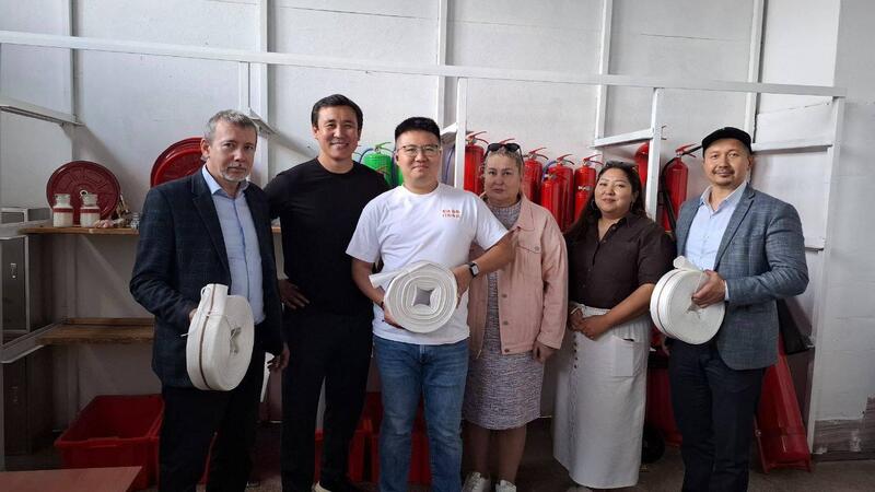 В Актобе запущено уникальное производство пожарных шлангов