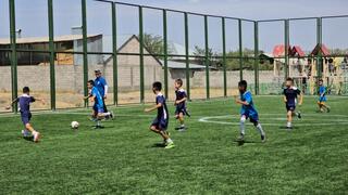 В селе Кордай открылись два новых футбольных поля