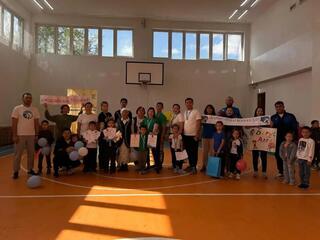 Спортивную эстафету среди семей школьников провели в Астане