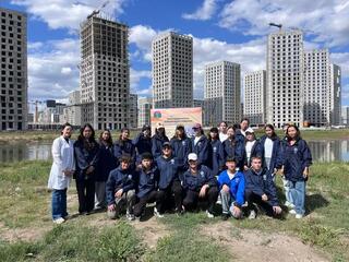 «Таза Қазақстан»: в столице провели очистку озера Малый Талдыколь