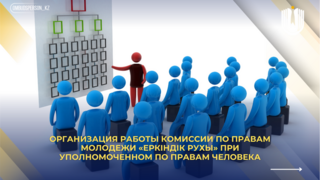 Организация работы Комиссии по правам молодежи «Еркіндік рухы» при Уполномоченном по правам человека