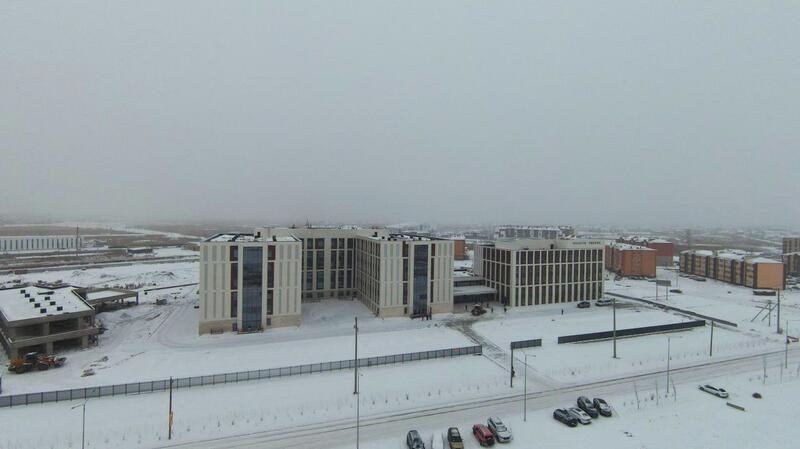 В Косшы завершается строительство поликлиники на 1000 посещений в сутки