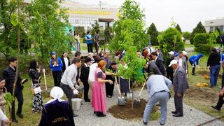 В области Жетісу в рамках 30-летия Ассамблеи народа Казахстана и Дня единства открыли Аллею дружбы