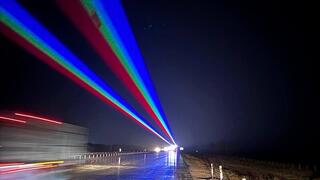 Инновационную систему лазерного оповещения тестируют на автодороге Астана – Темиртау  