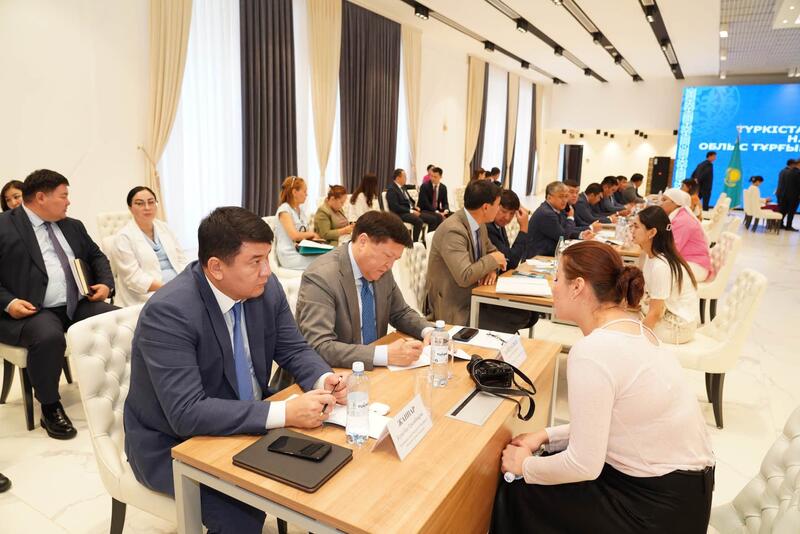 СОСТОЯЛАСЬ ОЧЕРЕДНАЯ ОБЩЕСТВЕННАЯ ПРИЕМНАЯ АКИМА ТУРКЕСТАНСКОЙ ОБЛАСТИ