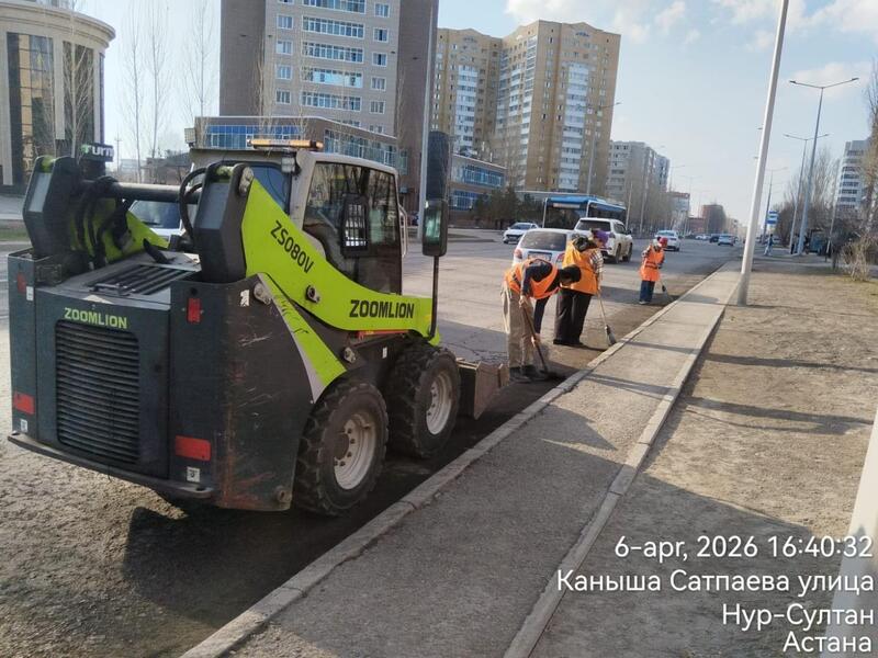 В Астане продолжается масштабная уборка после зимы