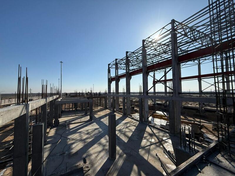 ТУРКЕСТАН: В АРЫСИ АКТИВНО СТРОИТСЯ ЦЕНТР ОБСЛУЖИВАНИЯ ЭЛЕКТРОВОЗОВ