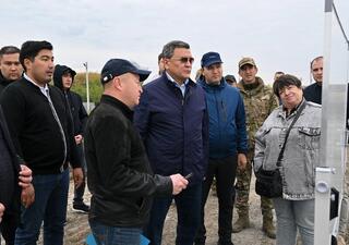 Аким области проверил ход строительства защитных дамб в Кызылжарском районе